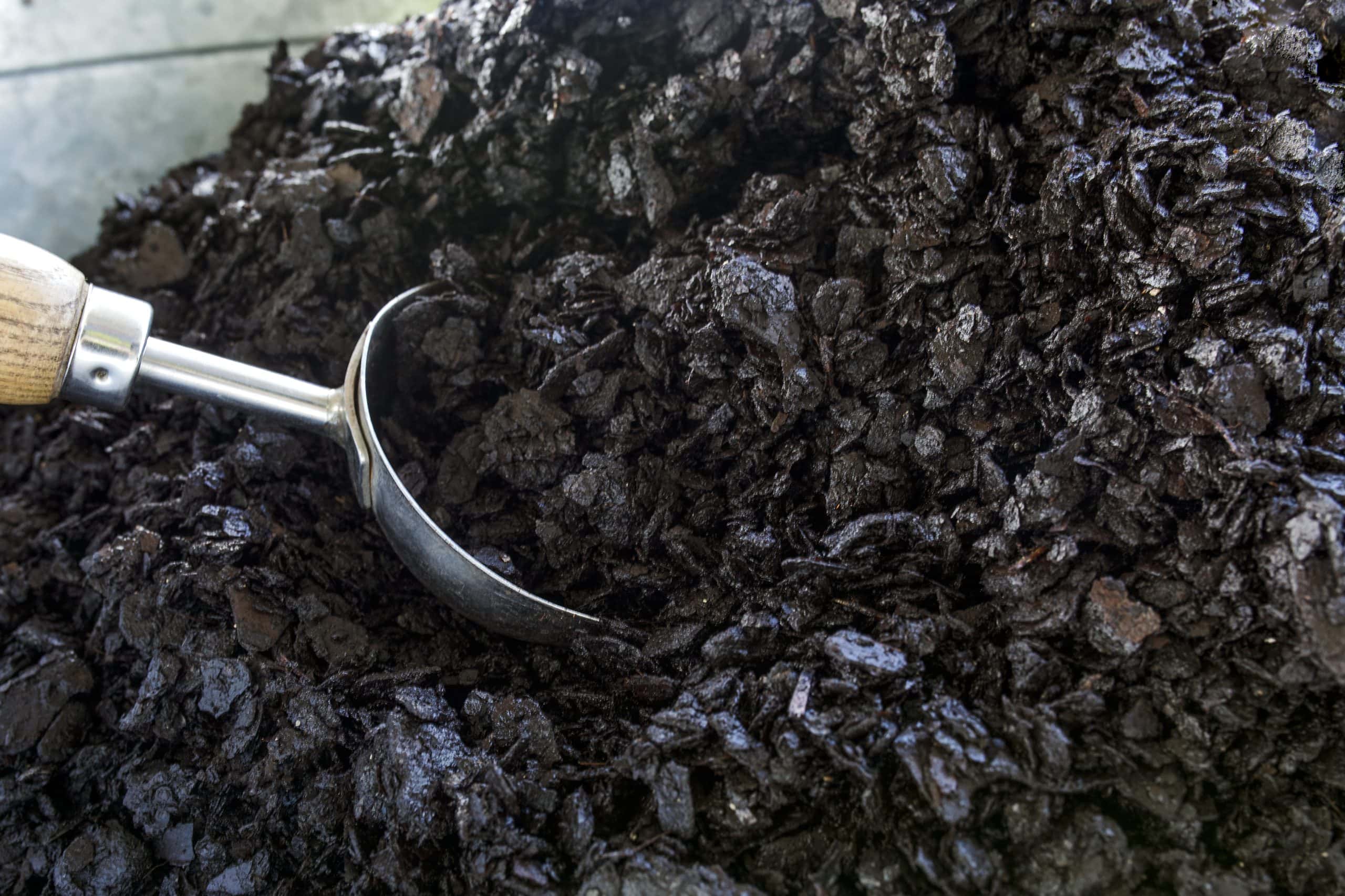 soil mixed with tiny woods and rocks